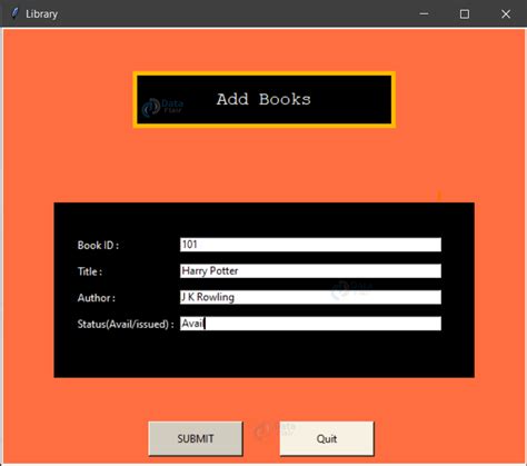 Library Management System Python Project With Source Code Dataflair