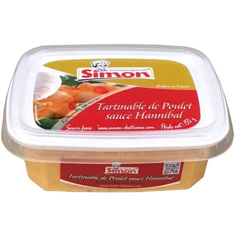 Poulet Sauce Hannibal 150g Tartinable De Poulet Simon Dutriaux