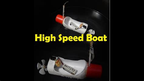 How To Make A Battle Boat Using High Speed Dc Motor Diy Tutorial Youtube