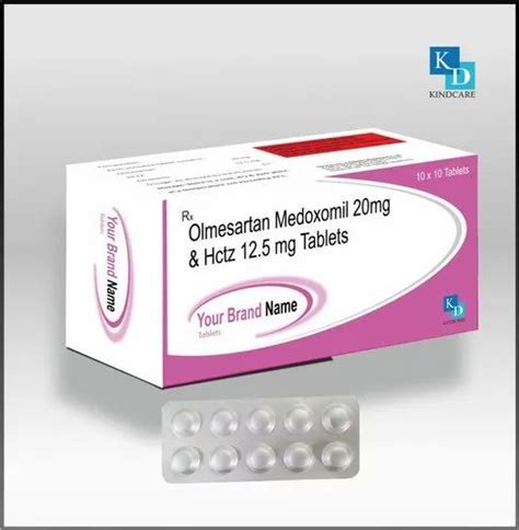 Your Brand Olmesartan Medoxomil 20 Mg And Hctz 125 Mg Tablets