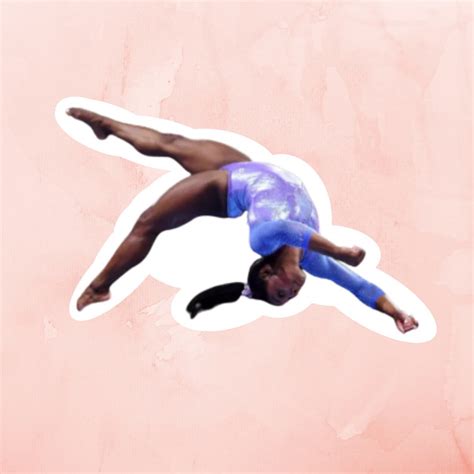 Simone Biles Stickers USA Gymnastics Stickers Olympics Etsy