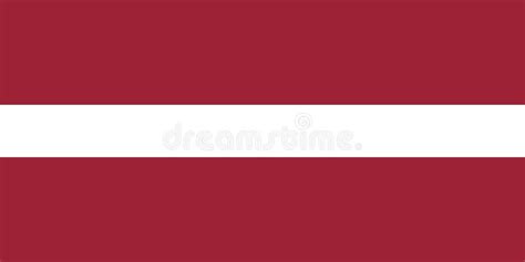 National Flag Of Latvia Original Size And Colors Vector Illustration