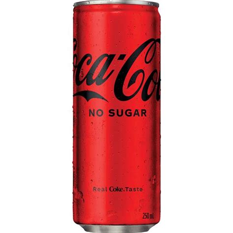 250ml Cca Coke No Sugar Can