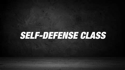 Self Defense Class — Living Hope