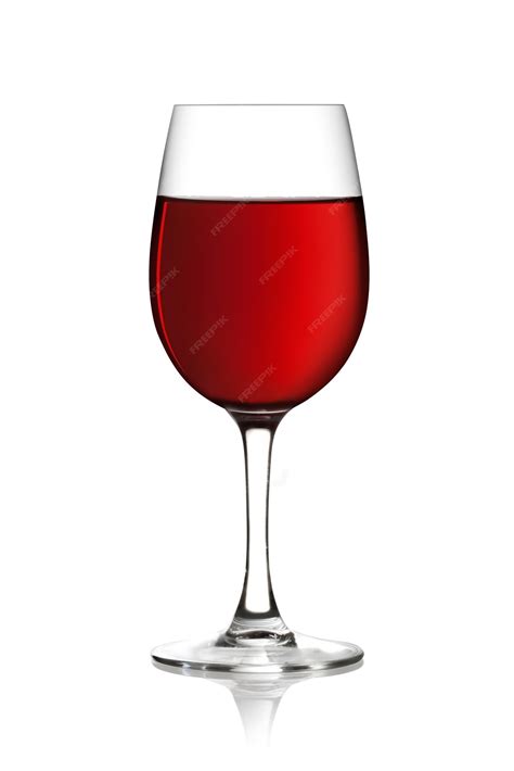 Premium Photo Glass Of Red Wine On A White Background And With Soft