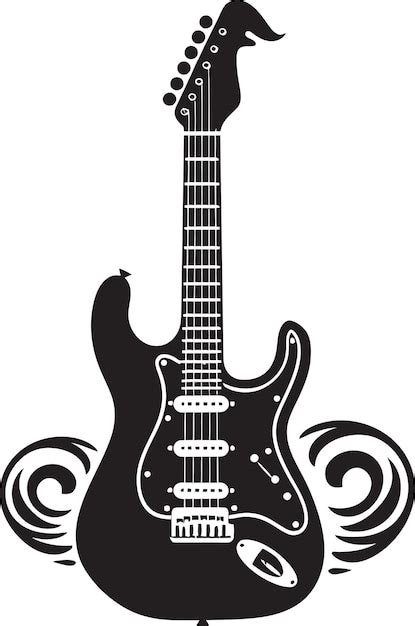 Fretwork Fantasia Diseño de iconos de guitarras Iconos de arte acústico