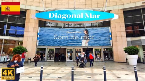 Centre Comercial Diagonal Mar Barcelona Spain Walking Tour 2022 4k