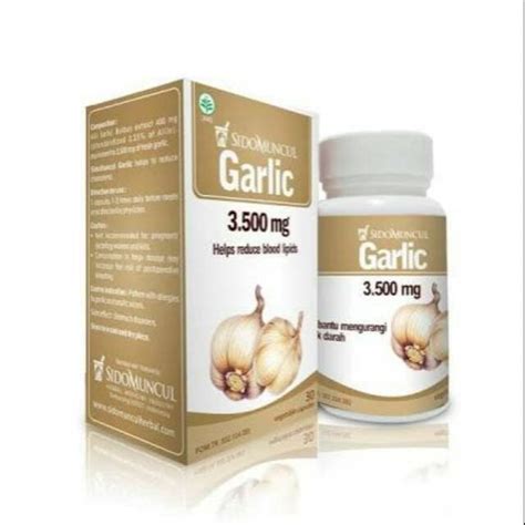 Jual Sido Muncul Garlic Sidomuncul Kapsul Bawang Putih Aman Ada Izin