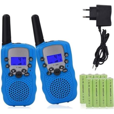 Kit X Talkie Walkie Pour Enfants Avec Chargeur Et Batteries