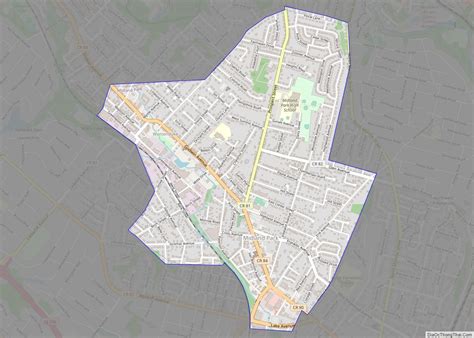Map Of Midland Park Borough Thong Thai Real