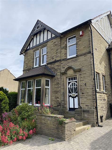 Fused Together Encapsulated Stained Glass Windows In Brighouse