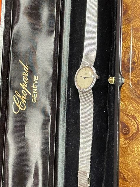 Chopard Vintage Damenuhr Er Jahre Wei Gold Mit Brillianten For