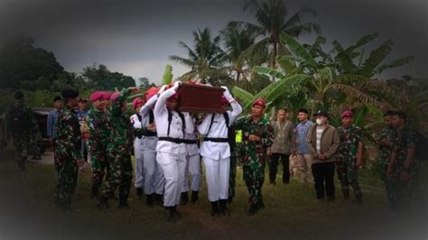 Foto Innalillahi TNI Berduka Sersan Marinir Hasanuddin Gondo Meninggal