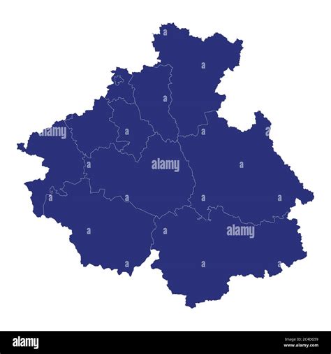 high quality map  altai republic   region  russia  borders   districts stock