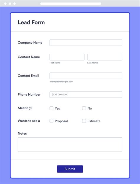 Web To Lead Forms For Salesforce