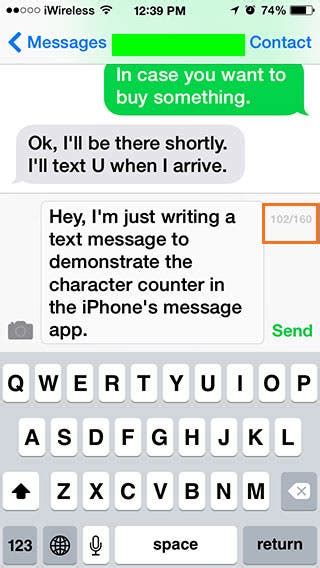 Tip Of The Day How To Turn On Character Count In Messages