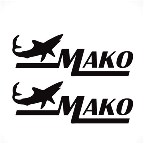 Mako Shark Boat Marine Decals Set Of 2 OEM New Oracle KLP Customs