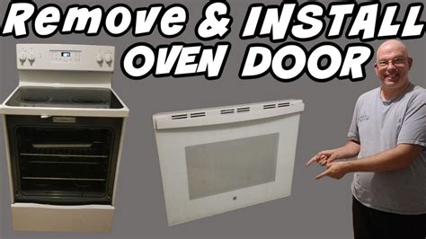 Diy Removing And Re Installing An Oven Door On A Ge Stove No Tool Needed Youtube