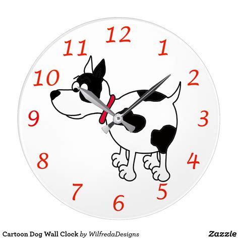 Cartoon Dog Wall Clock Clock Wall Clock Bedroom Wall Clock