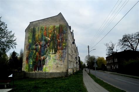 Szczecin Wyj Tkowy Mural Powsta Na Skolwinie Zdj Cia Wideo