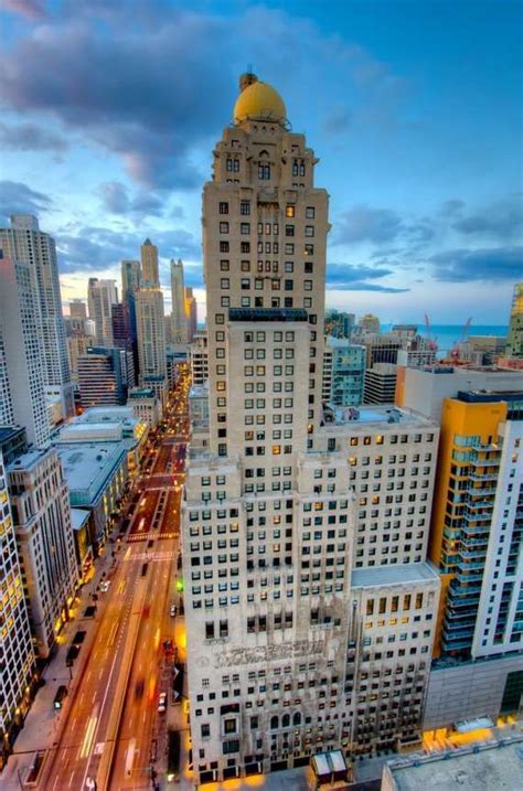 View Of The Hotel Intercontinental From The Top Of The Trib Chicago