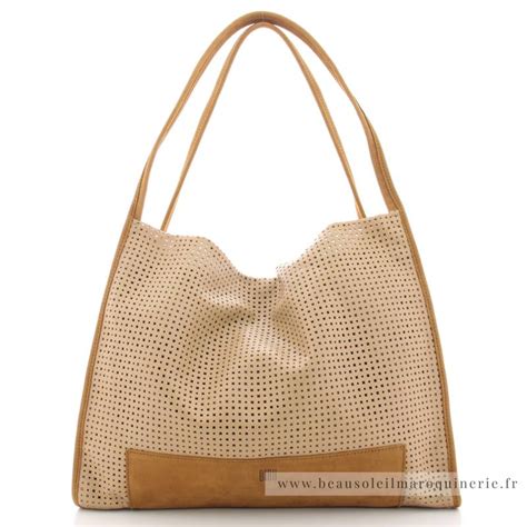 Sac cabas Biba effet perforé Snyder SNY1L Retour offert