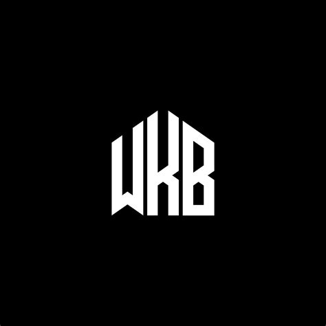 wkb letter logo design  black background wkb creative initials