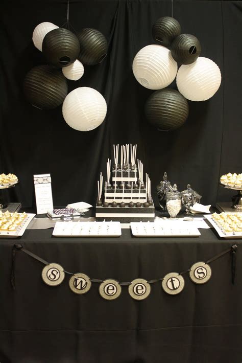 Elegant Black And White Party Decorations