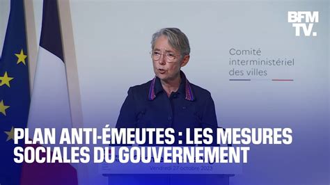 Plan anti émeutes le discours intégral d Élisabeth Borne sur les