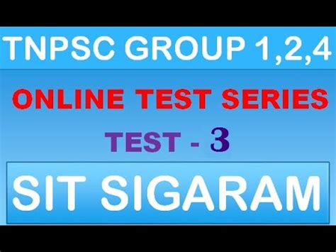 Tnpsc Group Online Test Series Test Sit Sigaram