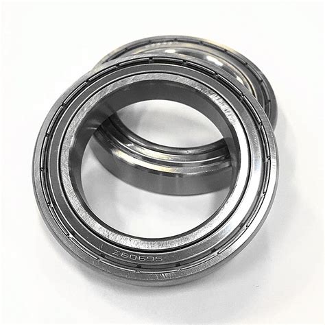 (2PCS) 6909ZZ ABEC-3 45x68x12mm Stainless Steel Ball Bearings S6909Z ...