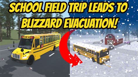 Greenville Wisc Roblox L School Bus Trip Snow Storm Evacuation RP