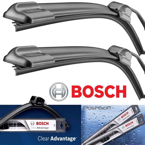 2 Bosch BEAM Wiper Blades Size 24 22 Clear Advantage Front Left