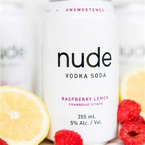 Nude Vodka Soda Raspberry Lemon Can 6x 355ml