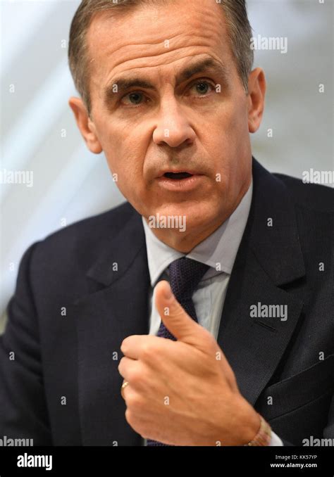 Bank Of England Governor Mark Carney Speaking During The Bank Of