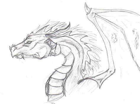 Pencil Drawing Of A Dragon At Getdrawings Free Download