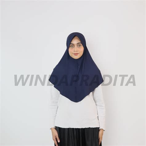 Jual 𝗪𝗶𝗻𝗱𝗮𝗽𝗿𝗮𝗱𝗶𝘁𝗮 Hijab Sport Instan Kerudung Bergo Hamidah Size L