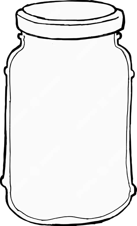 Empty Jar Coloring Page