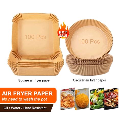 50100 Pcs Air Fryer Paper Liners Air Fryer Sheet Oil Proof Parchment