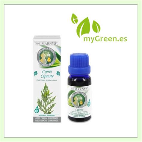 Aceite Esencial De Cipr S Ml Marnys Herbolario Mygreen Es