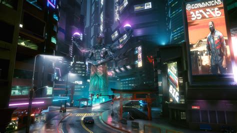 Torii Cd Projekt Red City Lights Cyberpunk Screen Shot Cyberpunk