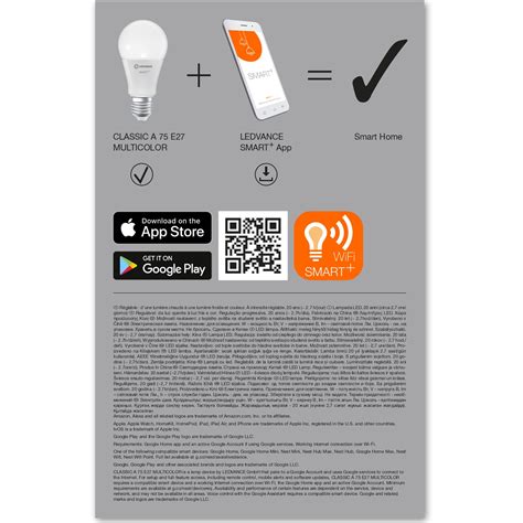 Pachet Becuri Led Rgbw Inteligente Ledvance Smart Wi Fi A E