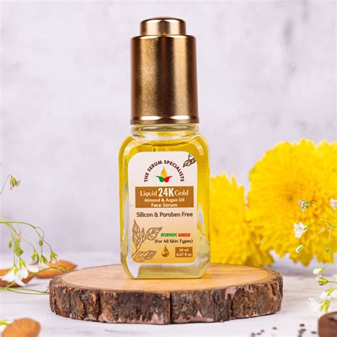 Liquid 24k Gold Almond And Argan Oil Face Serum The Serum Specialists