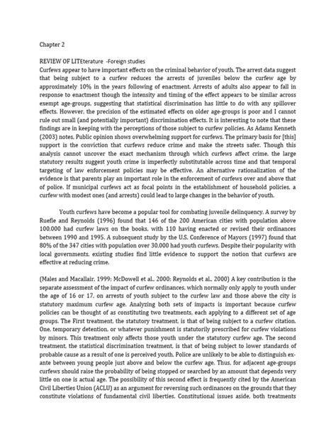 Chapter2reviewofliteratureandrelat Pdf Juvenile Delinquency