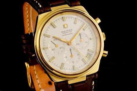 Zenith Movado El Primero 18k Gold Chronograph No Catawiki