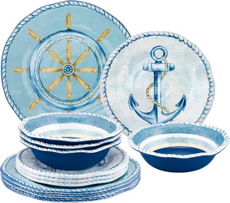 Amazon Upware Piece Melamine Dinnerware Set Includes Dinner