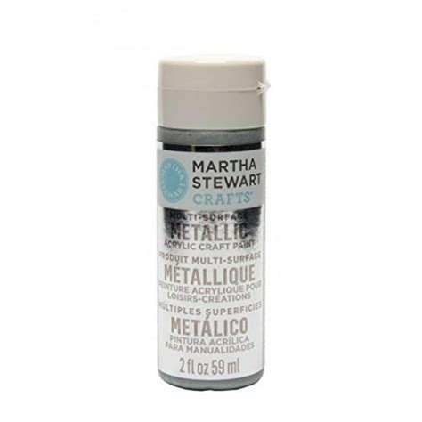 Martha Stewart Crafts Multi Surface Metallic Acrylic Craft Paint In