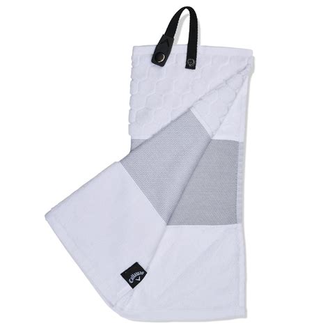Callaway Tri Fold Golf Towel White Golf Gear Direct