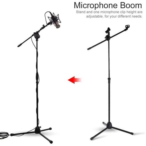 Bras De Micro Pied Microphone Pieds De Table Microphone Trepied Pour