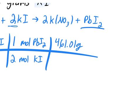 Solved If You Dissolve Lead Ii Nitrate And Potassium Iodide In Water They Will React To Form